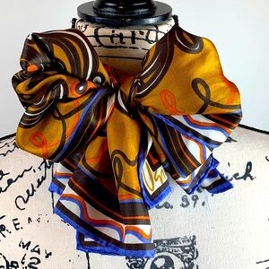Vera Neumann Vintage Bohemian Style Scarf with Intricate Patterns